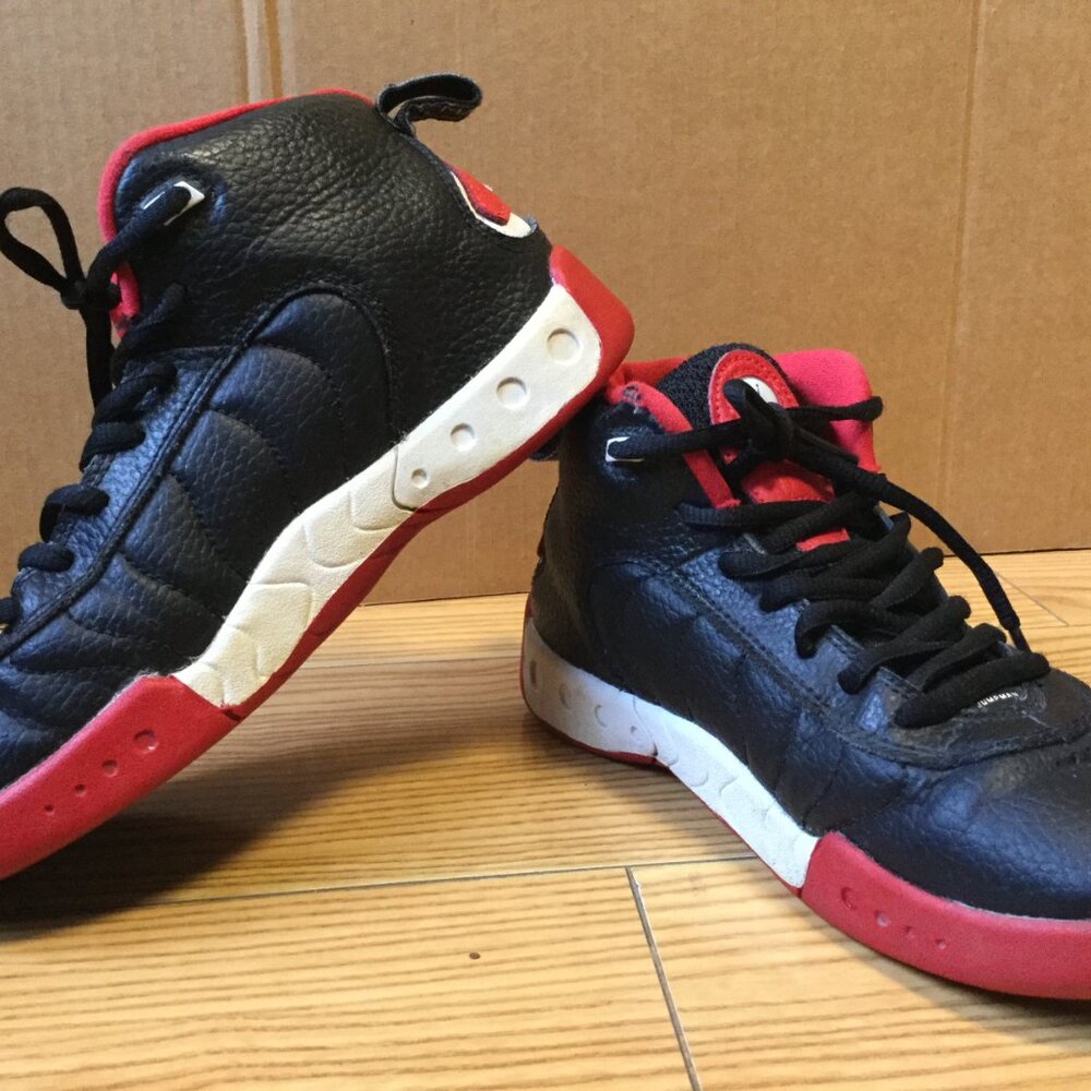 Nike Air Jordan Jumpman Pro Bred Size 2Y Black Red White